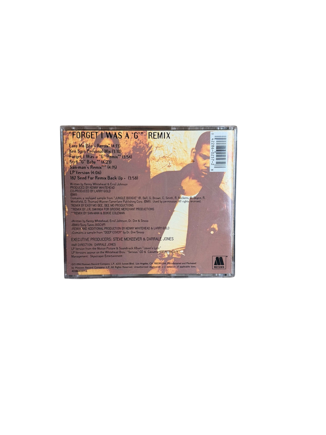 Whitehead Bros - Forget I Was A "G" Remix ( Used ) ( Cd )