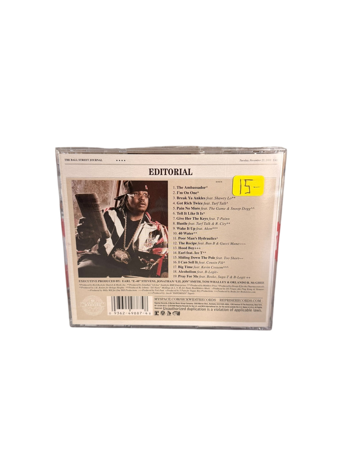 E-40 - The Ball Street Journal (used) (CD)