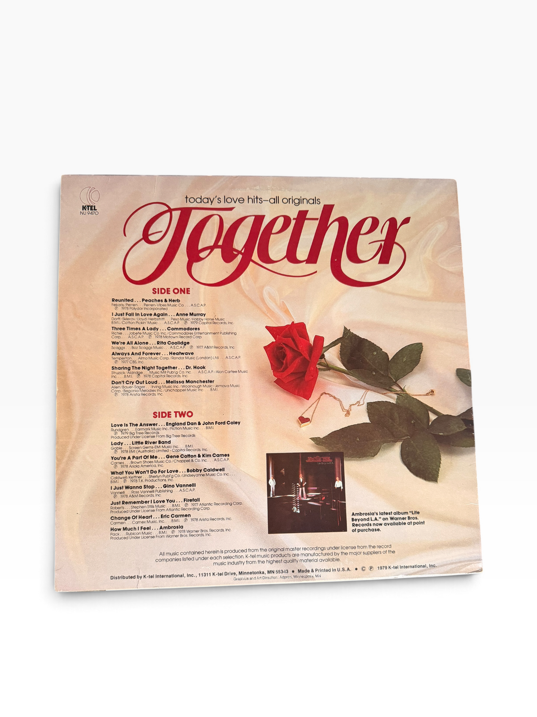 Together - Todays Love Hits All Originals Vinyl LP