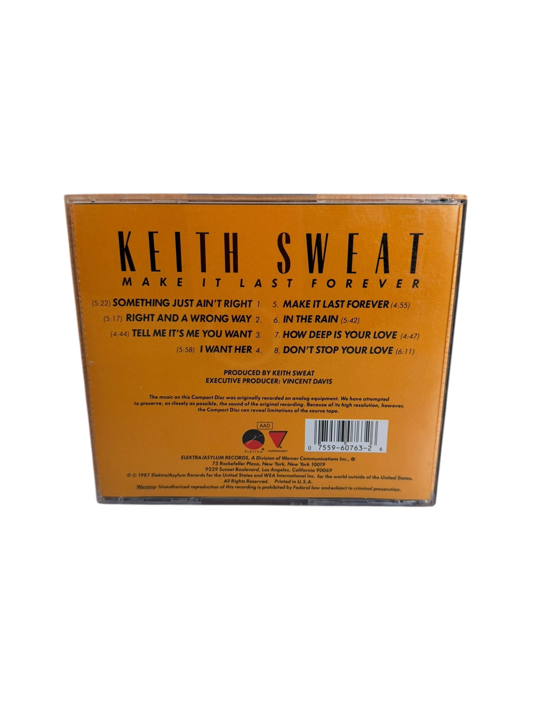 Keith Sweat - Make It Last Forever ( Used ) ( Cd )