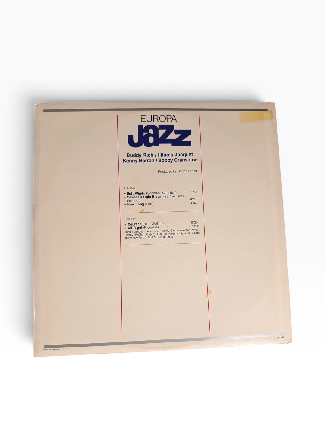 Europa Jazz - Buddy Rich, Illinois Jacquet, Kenny Barron, Bob Cranshaw, Europa Jazz (LP)